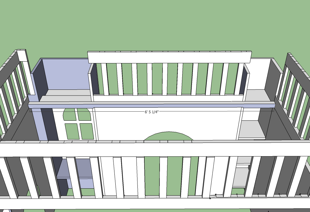 Ana White Castle loft bed DIY Projects